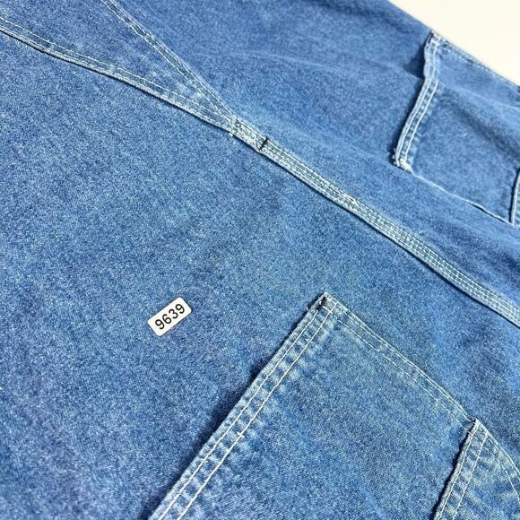 Vtg Key Imperial Carpenter Overalls Mens Size 40 x 30 Rugged Work Denim Grunge - Picture 8 of 8
